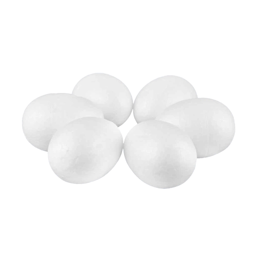 Styrofoam Easter Eggs 7 cm – Set of 6 ARPEX