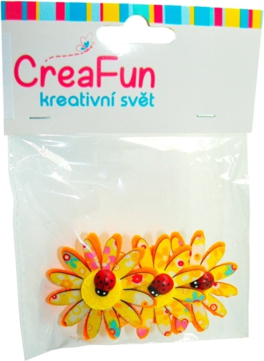 Fleurs avec coccinelles, lot de 3 pièces