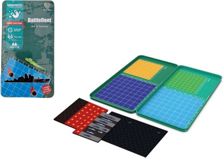 Magnetic Battleships Game in a Tin Box