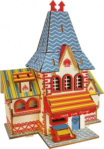 Woodcraft wooden 3D puzzle – Flower Shop