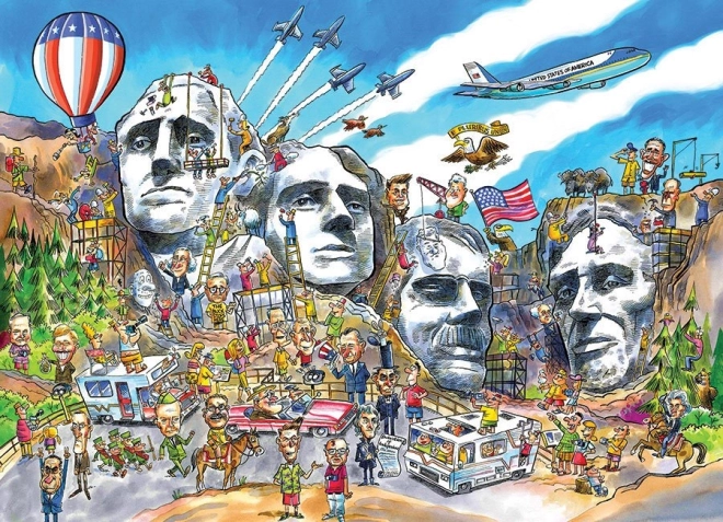 Puzzle DoodleTown: Mount Rushmore 1000 pieces – COBBLE HILL
