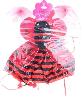 Kids' Ladybug Costume – Wings, Skirt, Headband and Wand