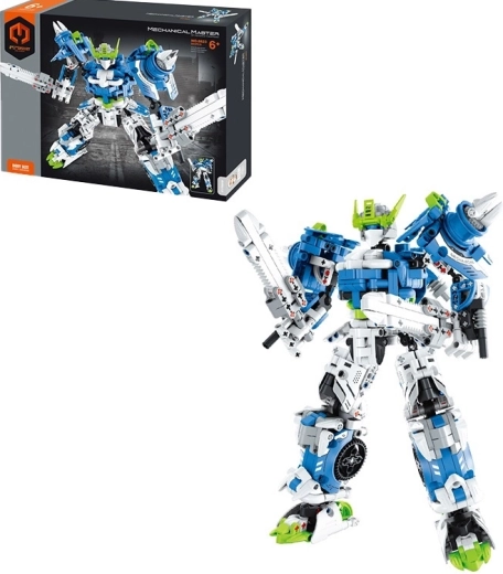 Mechanical Master building set combat robot Stormblade Ronin blue 941 pcs