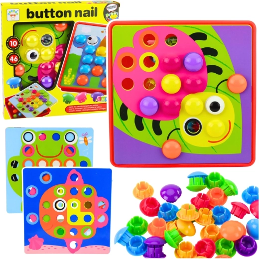 Creative Button Mosaic for Children, 46 Pieces