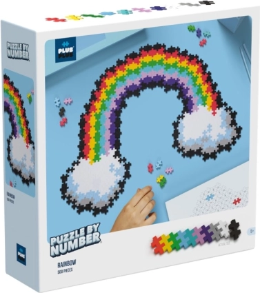 Plus-Plus Build by Numbers - Rainbow 500 pcs