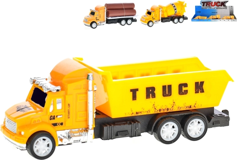 Véhicules de construction à inertie 12,5 cm – lot de 3 types