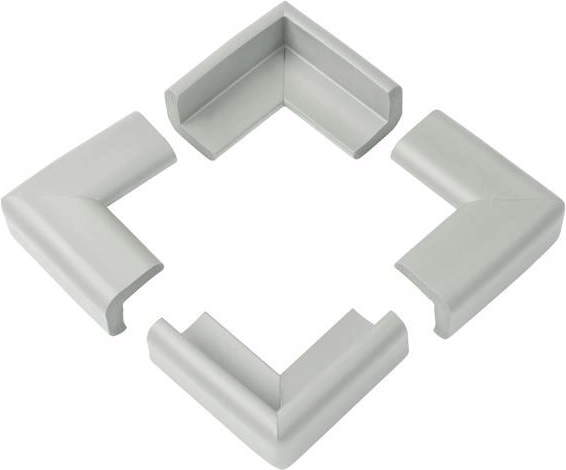 BabyOno corner protectors, 4 pcs, grey