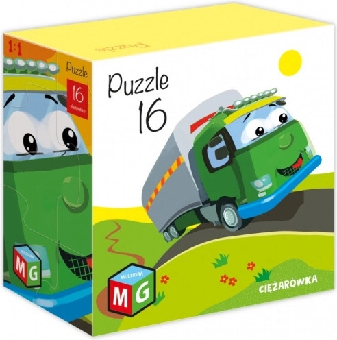 Children's Puzzle Truck 16 Pieces MULTIGRA
