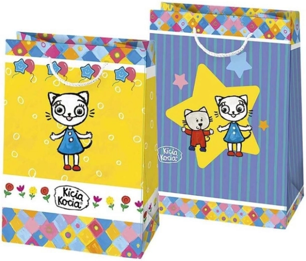 Gift bag KICIA KOCIA – paper, colorful, set of 10 pcs