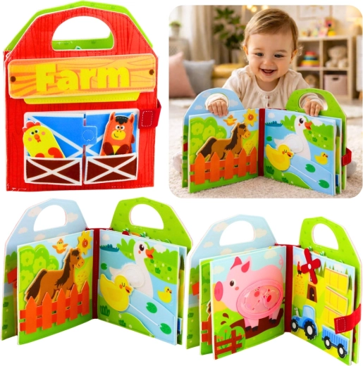 Sensory Felt Book – Farm and Domestic Animals 3D