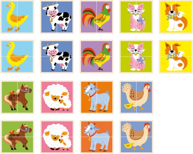 BABU memory puzzle – farm animals