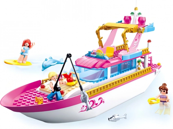 Sluban Girls Dream luxury yacht building set