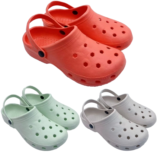 Gartenpantoffeln aus EVA-Schaum mit Belüftung und Fersenriemen