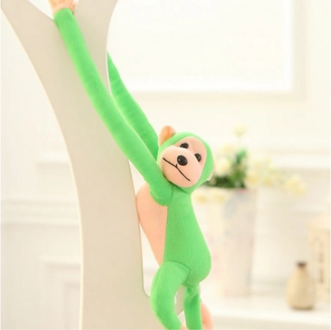 Plush Monkey with Sound green 80 cm