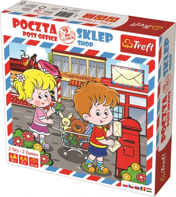 Trefl Games 2in1 Post Office and Shop