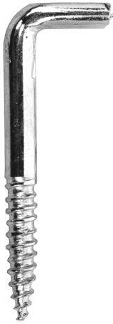 Screw hook with flat slot, galvanized (100 pcs)