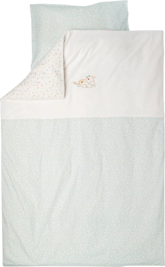 Nattou 2-piece cot bedding set 100 × 140 cm and 40 × 60 cm Mila, Zoe & Lana