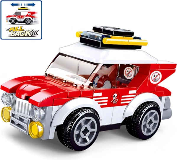 Sluban Town raceautootje – opwindbare bouwset