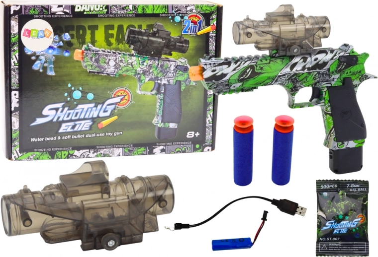 Electric Water Bead Blaster Arrows 2-in-1 Green