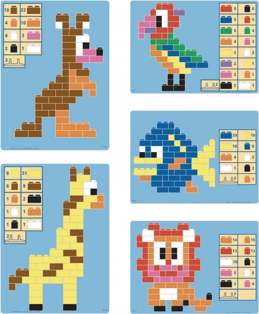 Little Architect ArchiPets construction set 630 pcs – educational building blocks for children from 5 years