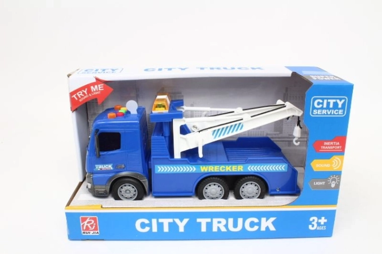 Camion de dépannage avec effets lumineux et sonores en boîte