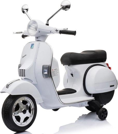 Scooter électrique pour enfants Vespa PX150 blanc