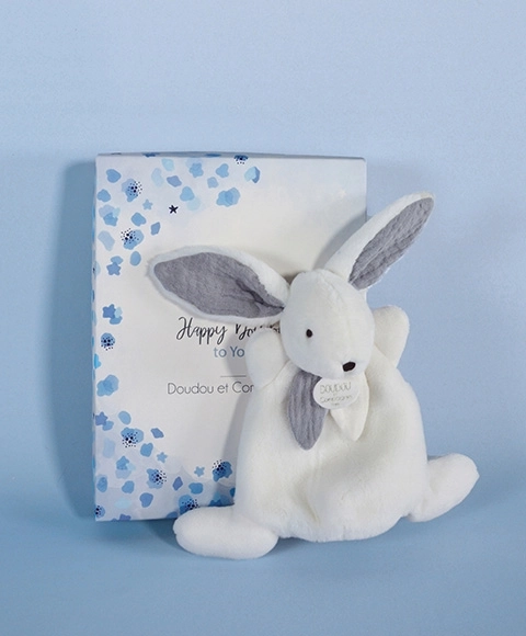 Doudou Pluche Konijntje in Luxe Cadeaudoos