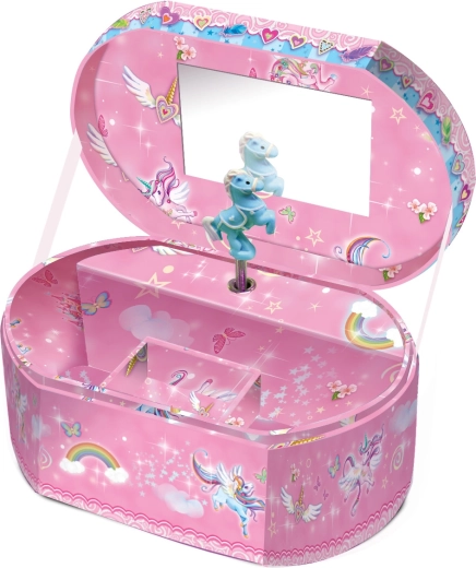 Schmuckkästchen mit Musik Einhorn – oval