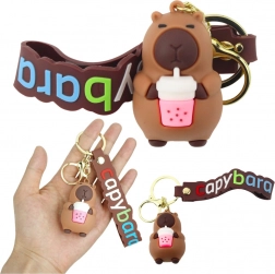 Capybara Keychain with Cup