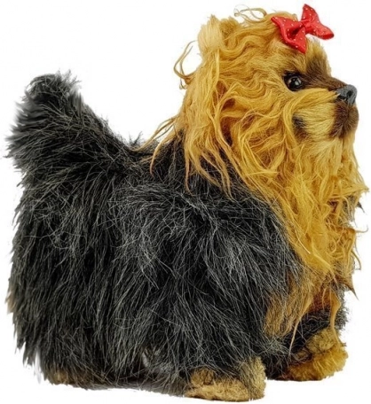 Interaktiver Plüschhund York – bewegt sich und bellt, braun‑schwarz