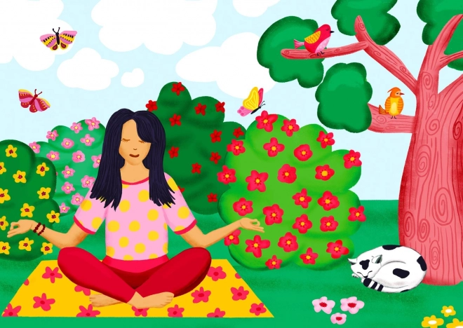 Calming Yoga in the Park Puzzle 1000 Pieces