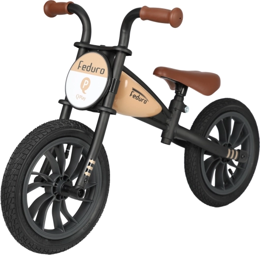 Qplay Feduro kids balance bike 12" Beige (3–6 years)