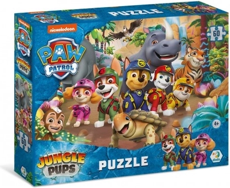 Puzzel Paw Patrol – jungle, 60 stukjes