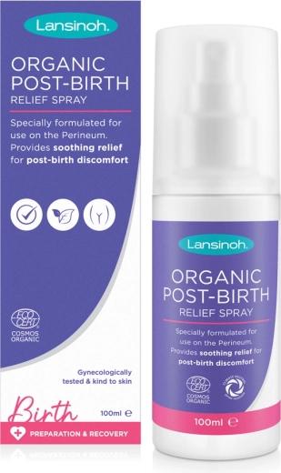 Lansinoh Organic Soothing Perineal Spray After Childbirth 100 ml