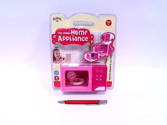 Kids' Battery-Powered Microwave Oven Toy with Effects