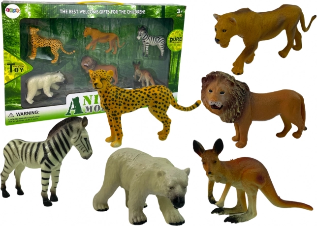 Set van Afrikaanse wilde dieren figuren