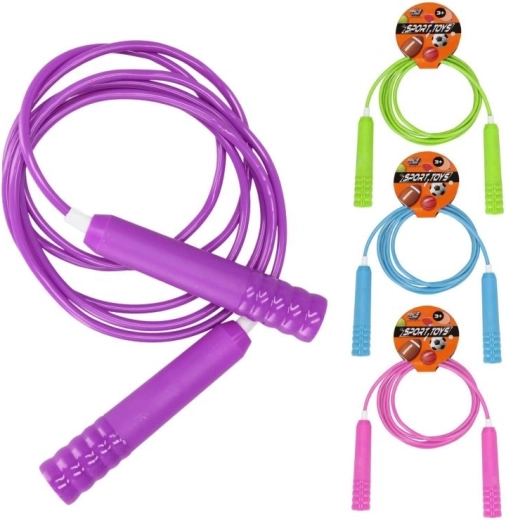 Kids’ jump rope with plastic handles