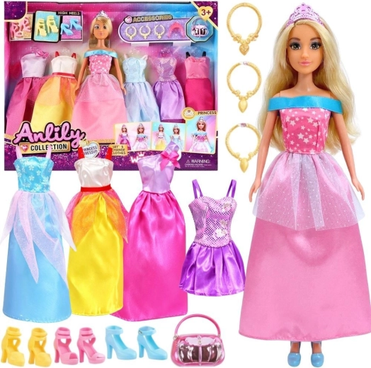 Woopie Royal ballroom dress set with doll and accessories