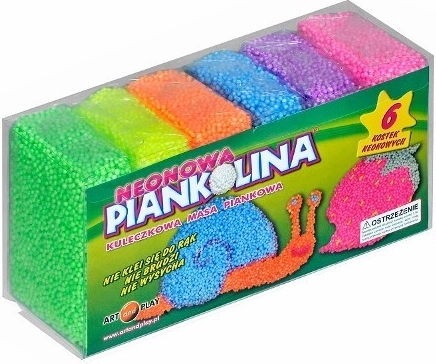 Piankolina neon boetseerklei – set van 6 kleuren