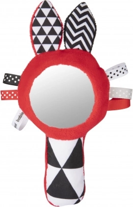 Canpol babies Contrast Squeaky Dumbbell with Mirror SENSORY