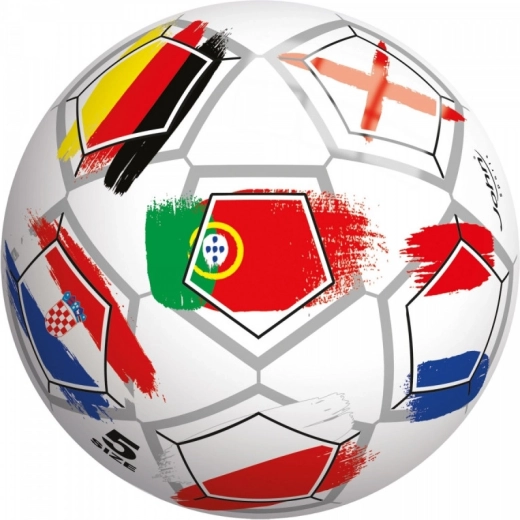 Vinyl ball with flags 23 cm JOHN
