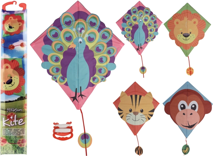 Flugdrachen mit Tiermotiven 59 × 65 cm