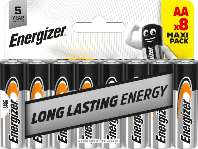 Energizer Everyday AA Alkaline-Batterien 8 Stk.