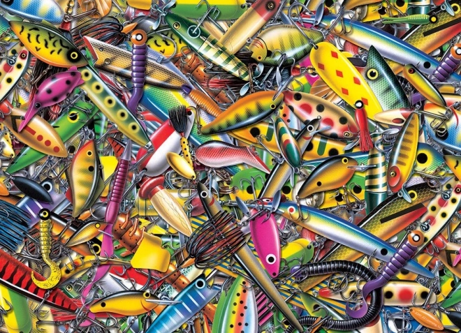 Puzzle Fishing Lures 1000 Pieces COBBLE HILL