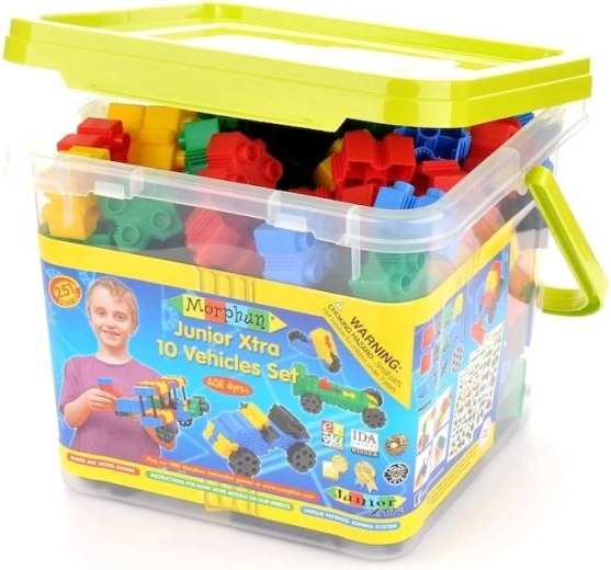 Jeu de construction Morphun 10 Véhicules - 251 pièces