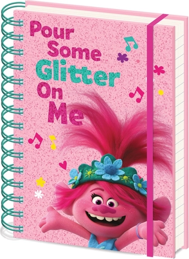 A5 spiral notebook, Trolls