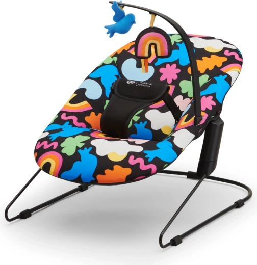 Kinderkraft rocking bouncer Calmee Happy Shapes, 0m+, up to 9 kg