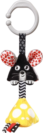 Hanging High-Contrast Toy with C-Ring Mouse 0 m+ BABYONO