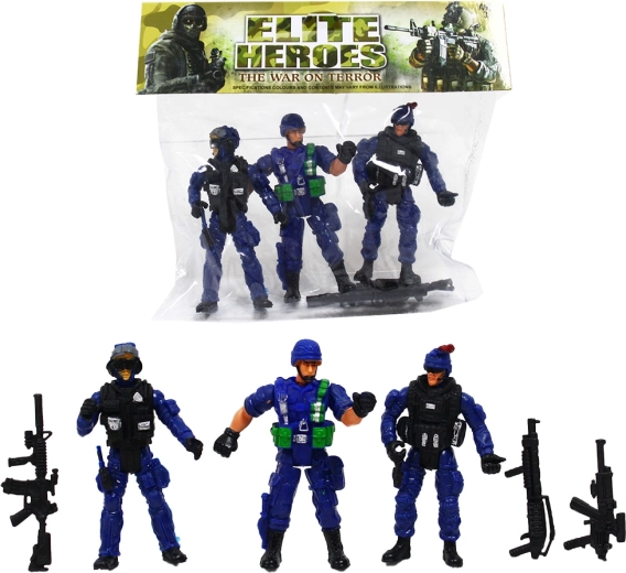 Figurines d’action de soldats – lot de 3, série 4