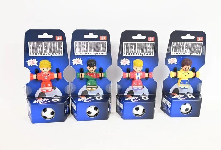 Finger spinners tabletop soccer – football player figure with ball